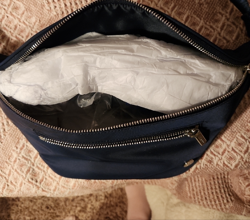 Lululemon City Essentials Belt Bag Crossbody 3L Navy Silver - Picture 5 of 7